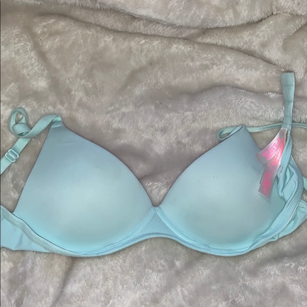 PINK light blue 32A bra